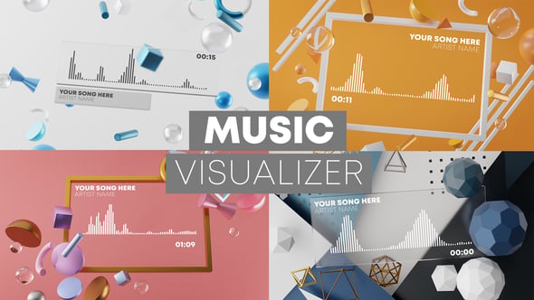 3D Music Visualizer, After Effects Project Files | VideoHive