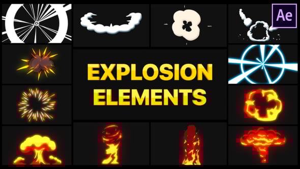 Explosion Elements | After Effects, After Effects Project Files | VideoHive