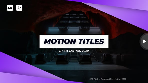 Modern Motion Titles, After Effects Project Files | VideoHive