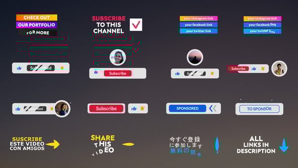 YouTube Lower Thirds and Buttons ||