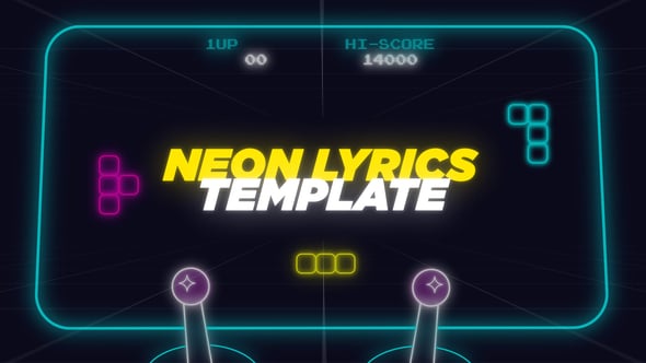Neon Lyrics Template and Elements, After Effects Project Files | VideoHive