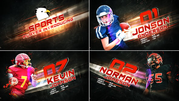 Sport Team Intro | Player Introducing, After Effects Project Files