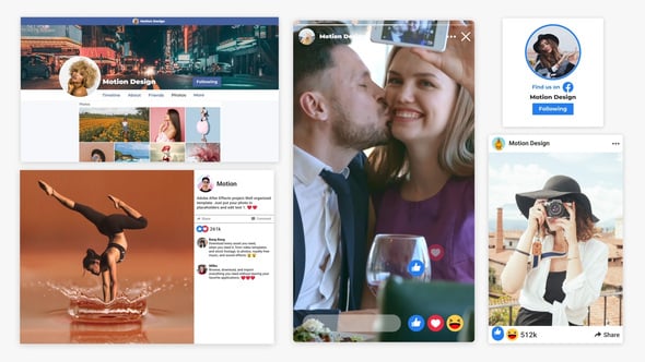 Social Media Animated Posts, After Effects Project Files | VideoHive