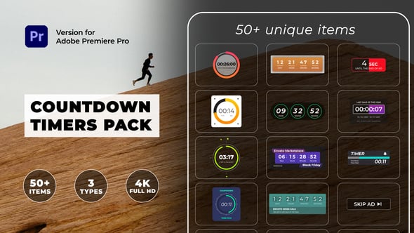 Countdown Timers Pack | Premiere Pro, Premiere Pro Templates | VideoHive
