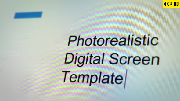 Photorealistic Digital Screen template, After Effects Project Files