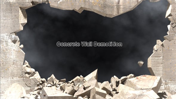 Concrete Wall Explode, After Effects Project Files | VideoHive