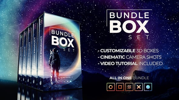 Bundle Box Set for Your Products or Services, After Effects Project Files