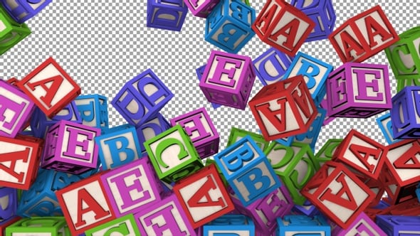 Baby Blocks Transition Version 2, Motion Graphics | VideoHive