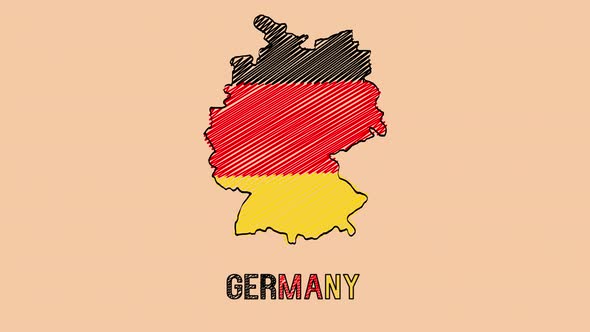 Germany Cartoon Map, Motion Graphics | VideoHive
