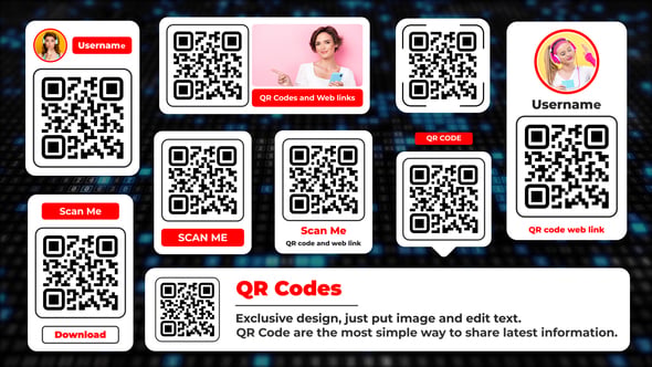 QR Code Lower Thirds Animation, After Effects Project Files | VideoHive