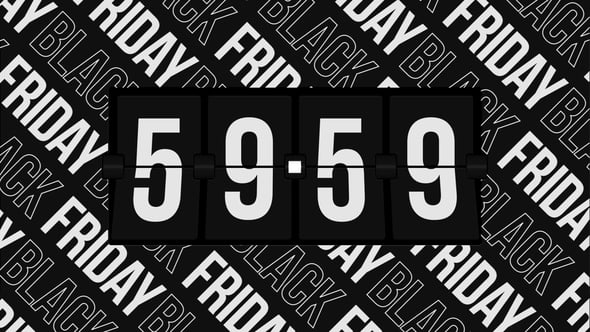 Countdown - Kinetic Flip Clock 1 Hour, After Effects Project Files