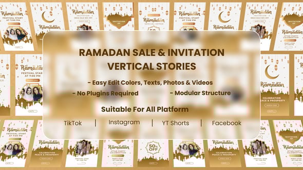 Videohive - Ramadan Sale And Invitation Stories Pack - 61801796 1 Videohive - Ramadan Sale And Invitation Stories Pack - 61801796