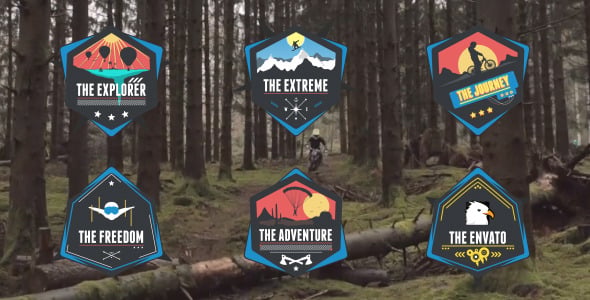 6 Animated Extreme Labels, After Effects Project Files | VideoHive