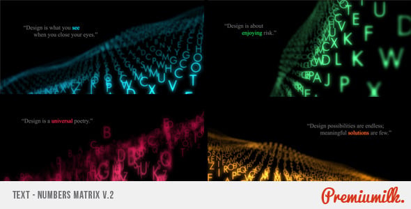 Text Matrix, After Effects Project Files | VideoHive