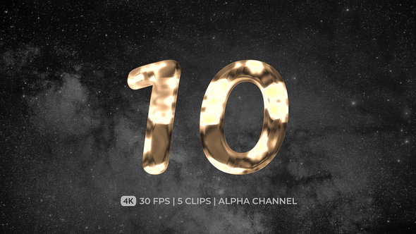 Countdown Timer Cinematic Zoom Animation, Motion Graphics | VideoHive